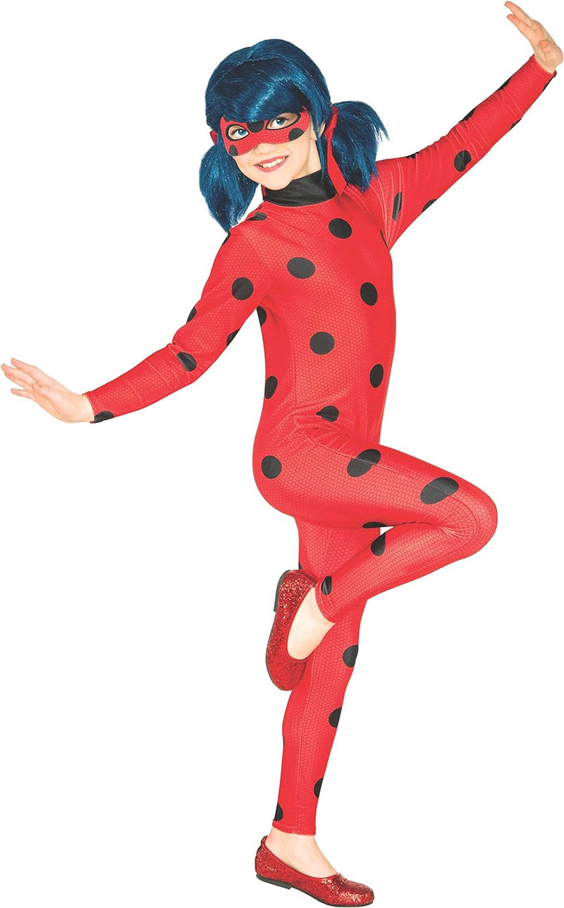 Ladybug Miraculous Lizenzkostüm für Mädchen rot-schwarz, M