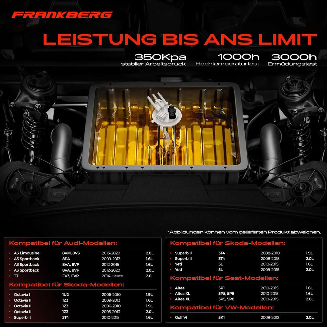 Kraftstoffpumpe Dieselpumpe für A3 Limousine A3 Sportback TT Altea Octavia I II Superb II Yeti Golf