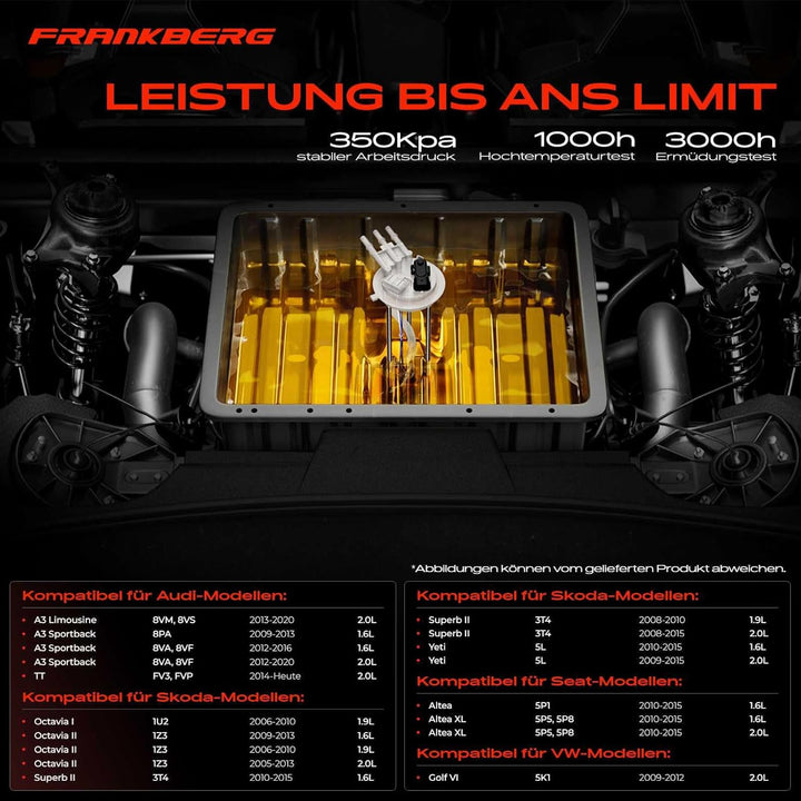 Kraftstoffpumpe Dieselpumpe für A3 Limousine A3 Sportback TT Altea Octavia I II Superb II Yeti Golf