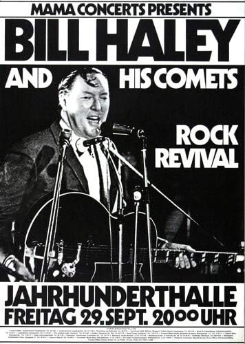 Bill Haley and his Comets - Rock Revival, Frankfurt 1972 » Konzertplakat/Premium Poster | Live Konze