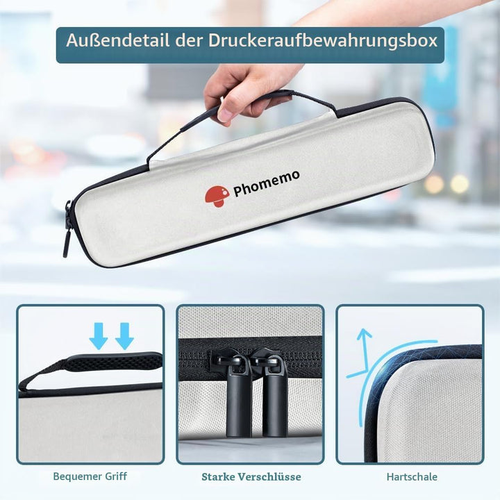 Phomemo M08F M08D A4 Drucker Tasche, Tragbare Tasche Kompatibel M08F, P831 Tragbarer Thermodrucker (