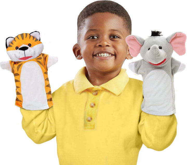 Melissa & Doug Safari Friends Handpuppen | Handpuppen und Theater | weiches Spielzeug | 3+ | Geschen