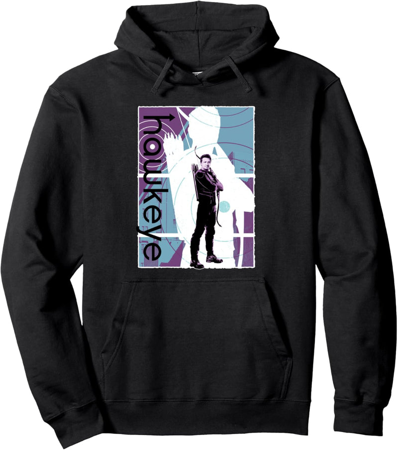 Marvel Hawkeye Clint Barton Halftone Character Poster Pullover Hoodie