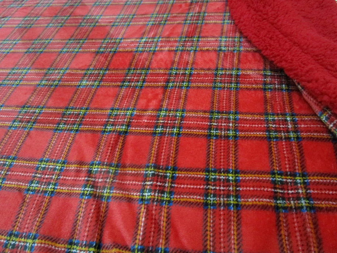 Decke oder Decke aus weicher Mikrofaser, Design Schoko, Rückseite Lammfell, in allen Grössen, Farben