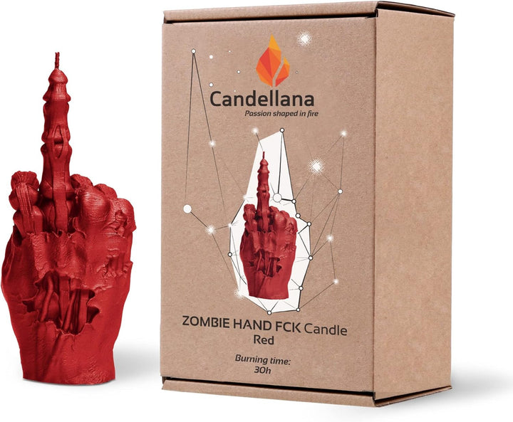 Candellana Zombie Deko Kerze - Zombie Hand Deko - Halloween Deko Hand - Gothic Deko - Grunge Deko Ke