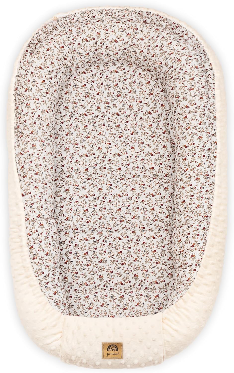 PIMKO Babynest 2 seitig Minky Babynestchen für Baby Kuschelnest Babykokon für Säuglinge und Neugebor