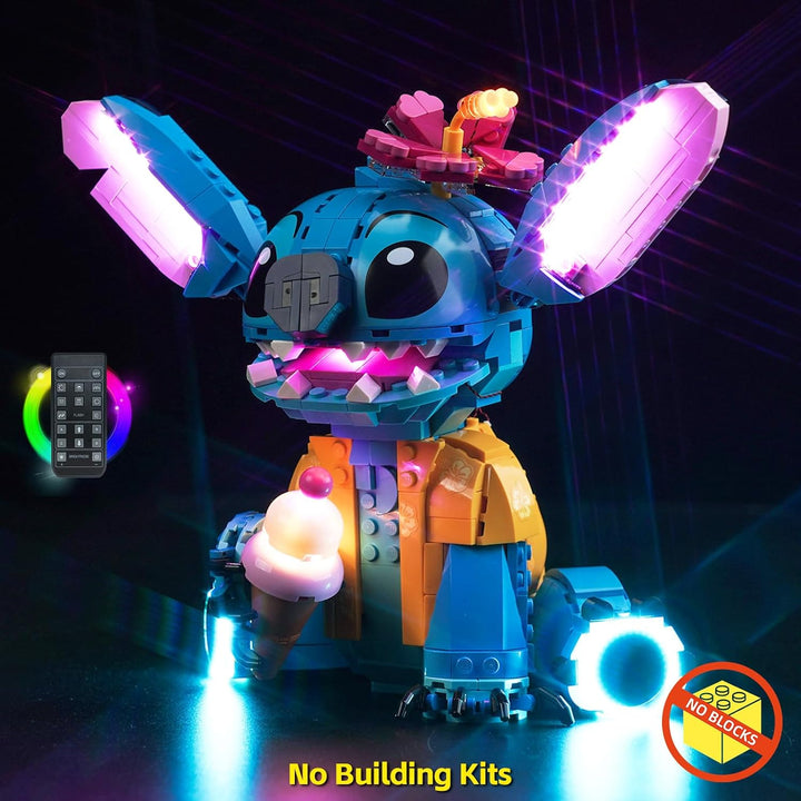 Fernbedienung Licht-Kit für Lego Disney Stitch (Nicht Lego), Led Beleuchtungs Set für Lego 43249 Sti