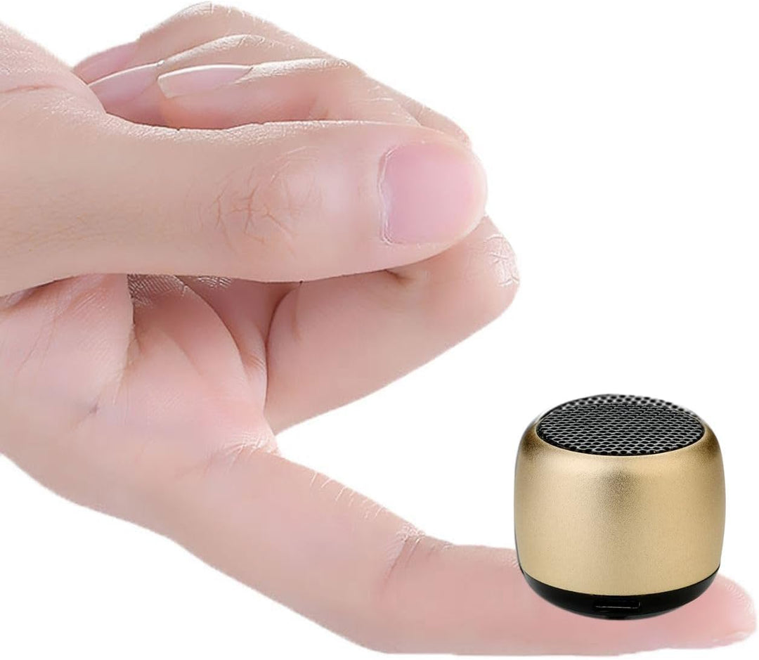 Eageroo Bluetooth Mini Lautsprecher tragbar Speaker,Stereo Klang mit tiefem Bass Technologie, Gold (