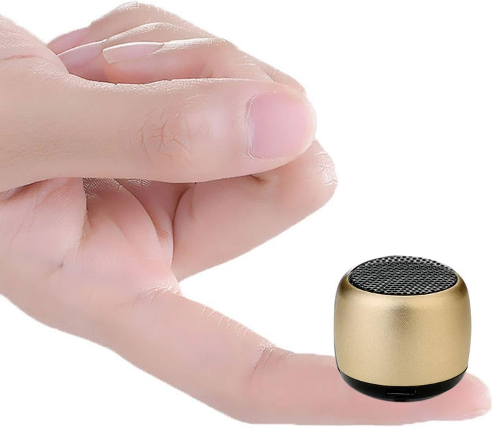 Eageroo Bluetooth Mini Lautsprecher tragbar Speaker,Stereo Klang mit tiefem Bass Technologie, Gold (