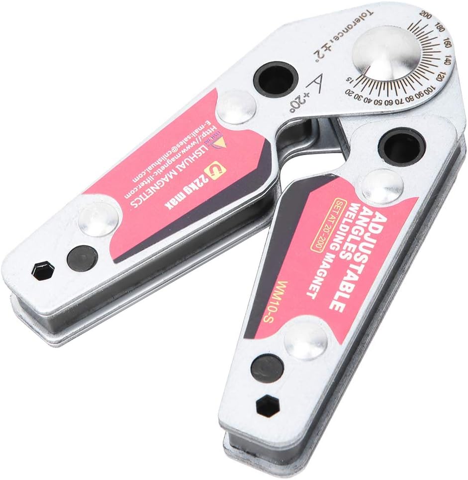 20 ° -200 ° Schweissmagnet Einstellbare Winkel Schweisshalter, Magnetschweissklemme Fixierer Schweis