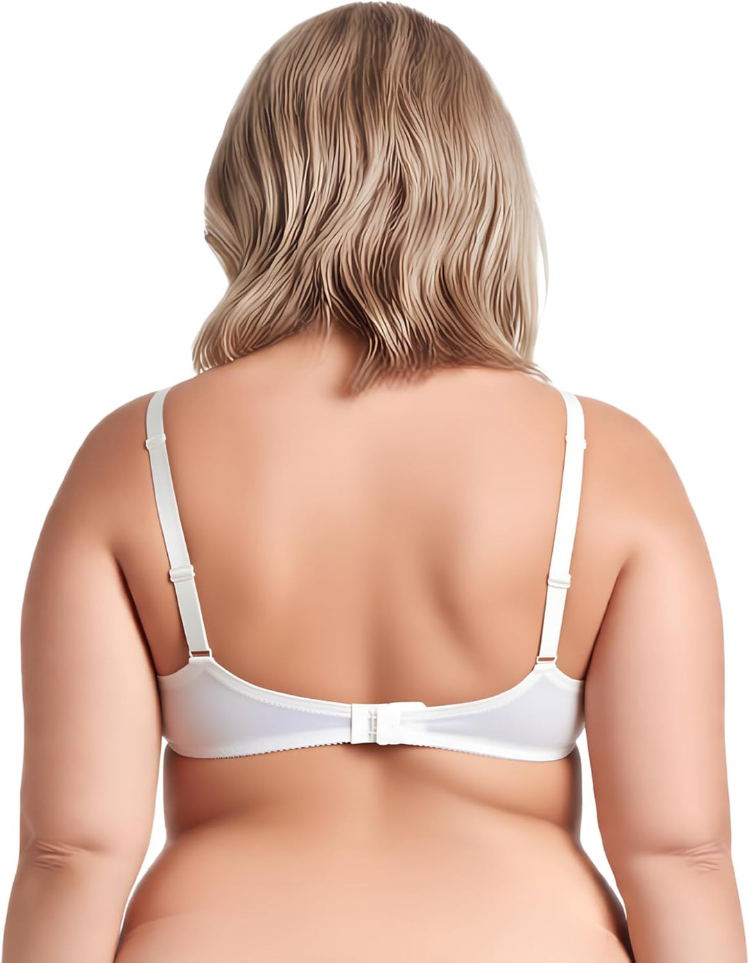 Curve Muse Übergrösse Ungefüttert Bügel Spitzen-BH mit gepolsterten Schultergurten-2er Pack 75B Elfe
