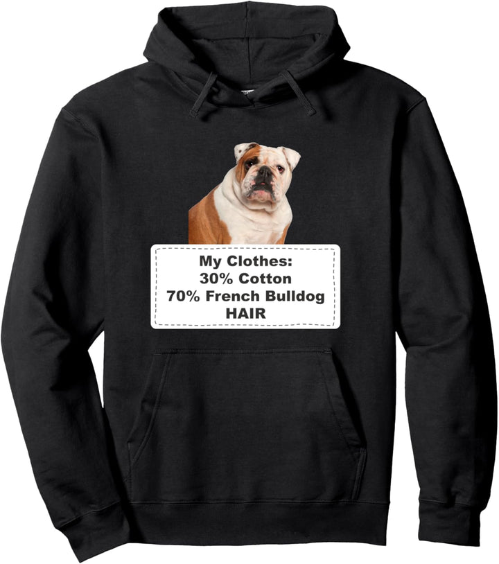 Funny Shedding Dog French Bulldog 2 Pullover Hoodie