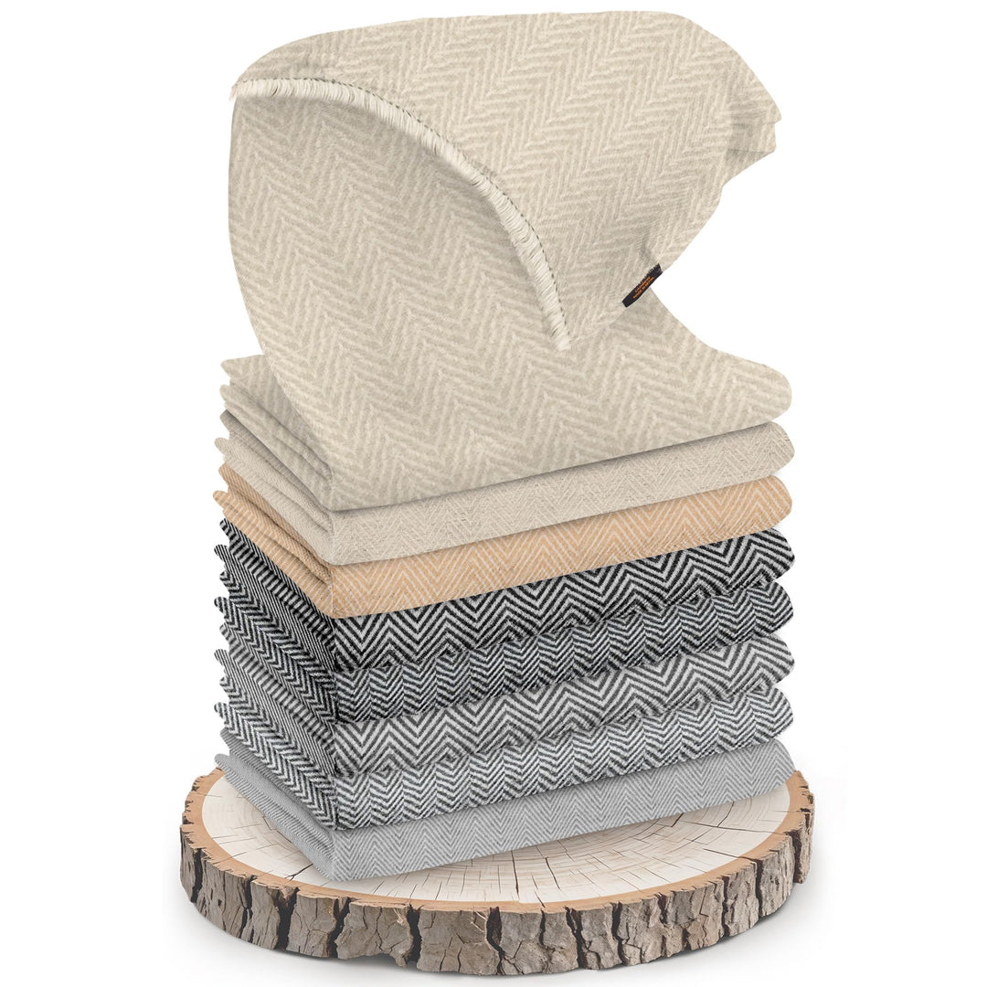 Unisex-Kaschmirschal – Handgewebte Stola Aus 100% Kaschmirwolle – Warmer Wickelschal, Halstuch, Kopf