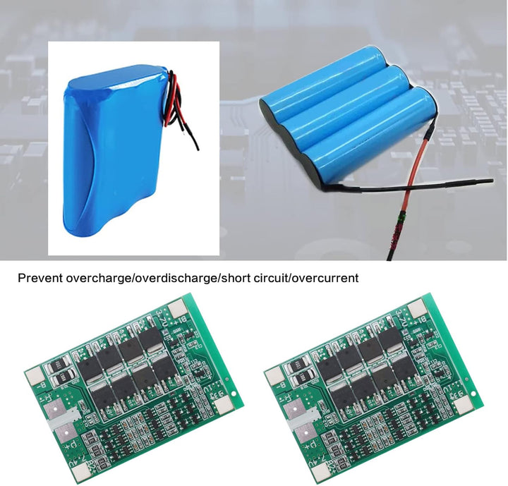 2PCS Lithium Battery Protection Board 3S 40A 12V Multi-Protection Lithium Battery Charging Protectio
