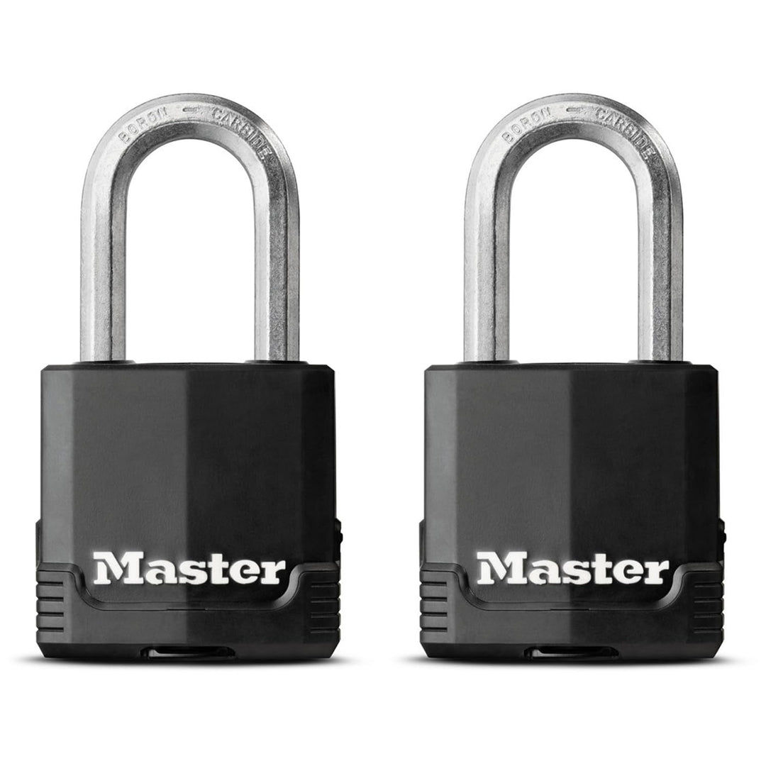 MASTER LOCK Hochleistungsvorhängeschloss [Schlüssel] [Beschichteter laminierter Stahl] [Wetterfest]