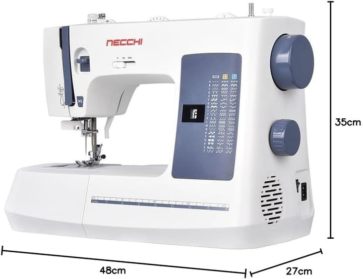 Necchi NC-59QD Computernähmaschine | 59 Stiche & 1-Step Knopfloch | Start/Stop & Geschwindigkeitsreg