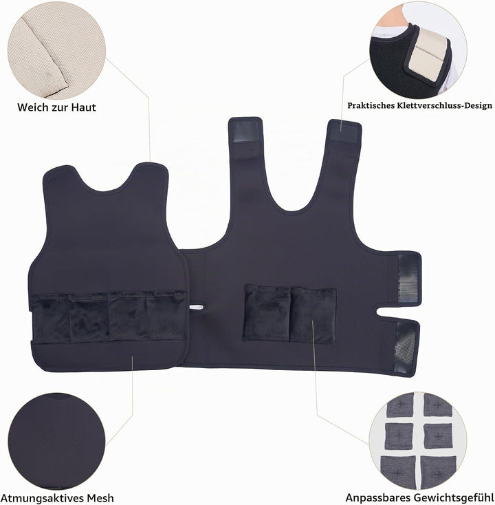 Gewichtsweste Kinder | Weighted Vest als ADHS Hilfsmittel und Autismus Hilfsmittel | Autismus-Sensor