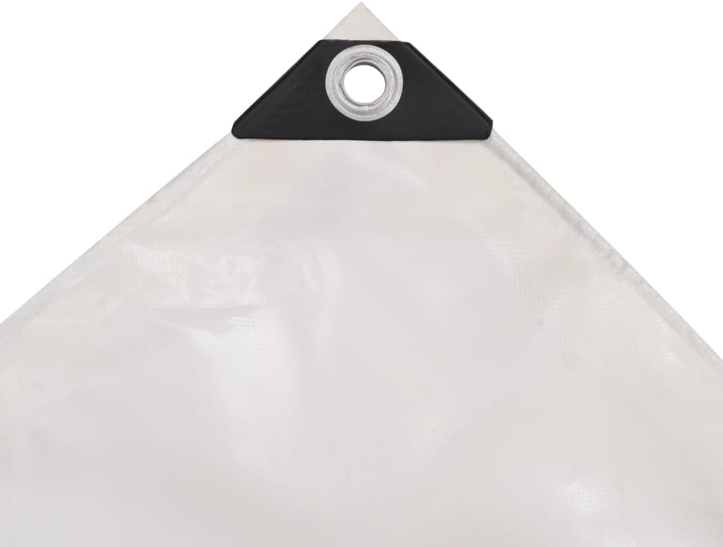vidaXL Abdeckplane PVC 650g/m² 4x5m Weiss LKW Plane Schutzplane Gewebeplane 4 x 5 m Weiss, 4 x 5 m W