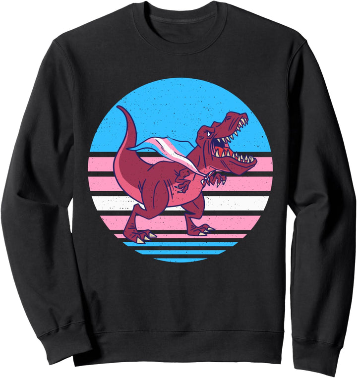 Transgender Dinosaurier LGBTQ Gender Gleichheit Trans Pride Sweatshirt