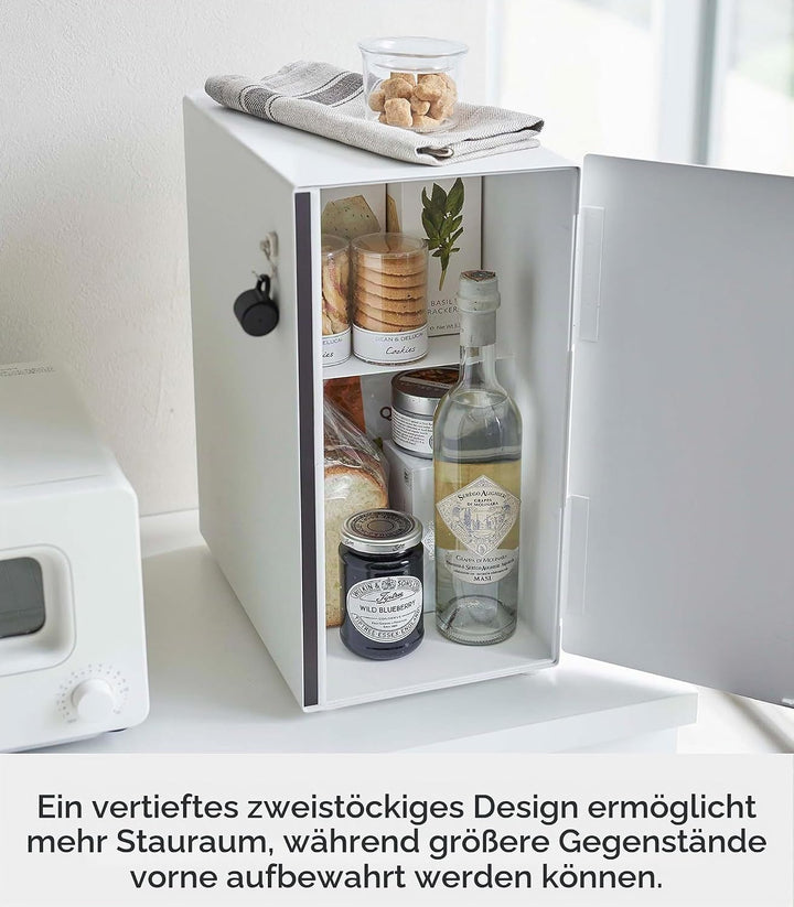 Yamazaki TOWER 5680 Brotkasten hoch Weiss, Weiss