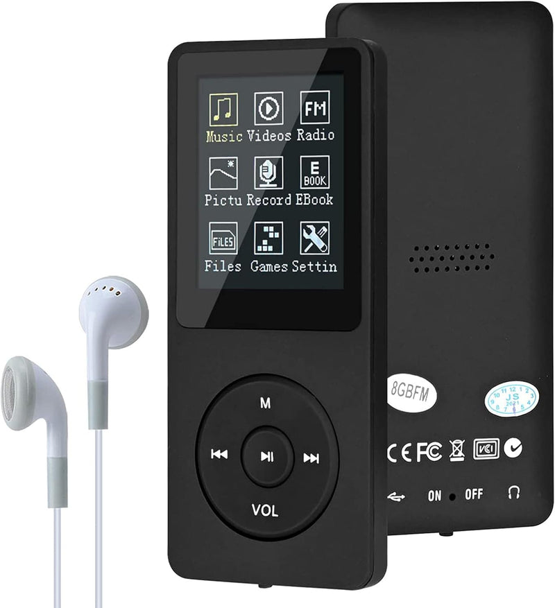 MP3-Player, MP3/MP4 digitaler Musik-Player, Lychee Upgrade, 8 GB, tragbarer HiFi-Sound, Musik-Player