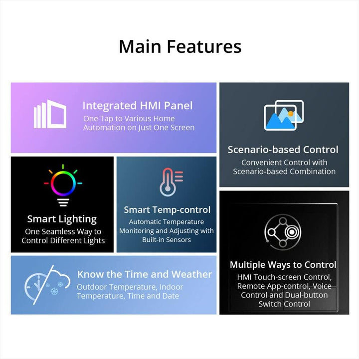 NSPanel Smart Touch Szene Wandschalter Funk Steuerung Display Funkschalter