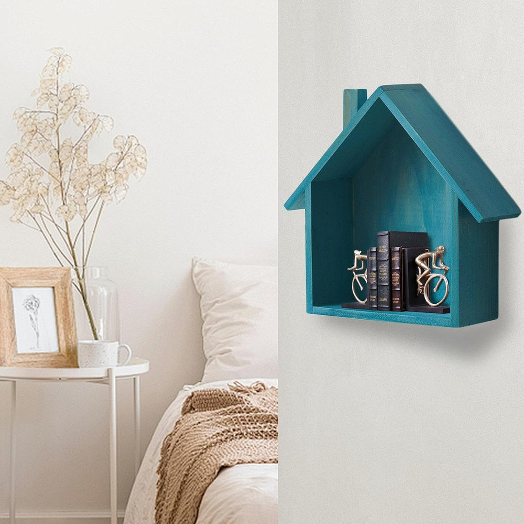 Holzbox Hausform | Regalbox Hausform | Wandregale In Hausform | Setzkasten Haus | Wanddekoration Kin