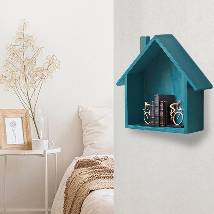Holzbox Hausform | Regalbox Hausform | Wandregale In Hausform | Setzkasten Haus | Wanddekoration Kin