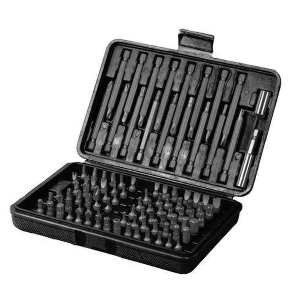 Silverline 633662 Sicherheitsbits, 98-tlg. Satz 1/4-Zoll-Sechskant