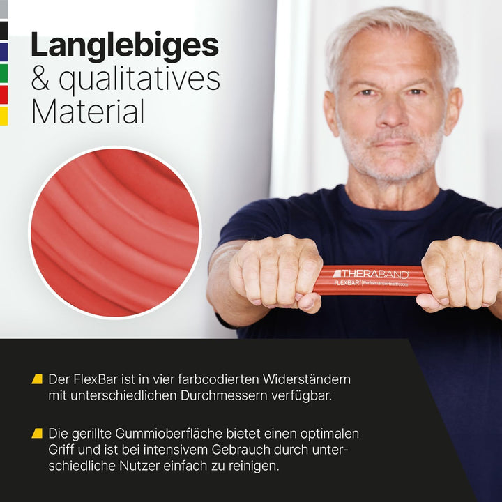 Thera-Band® Flexibler Übungsstab rot - leicht