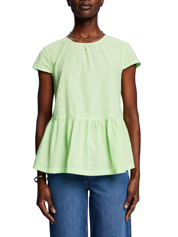 ESPRIT Damen 033ee1f307 Bluse XXS 320/Citrus Green, XXS 320/Citrus Green