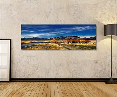 islandburner Bild Bilder auf Leinwand Neuseeland V4 Panorama XXL Poster Leinwandbild Wandbild Dekoar