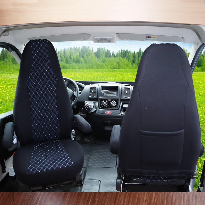 BREMER SITZBEZÜGE Mass Piloten Schonbezüge Sitzbezüge kompatibel mit Wohnmobil Camper Hymer Ducato W