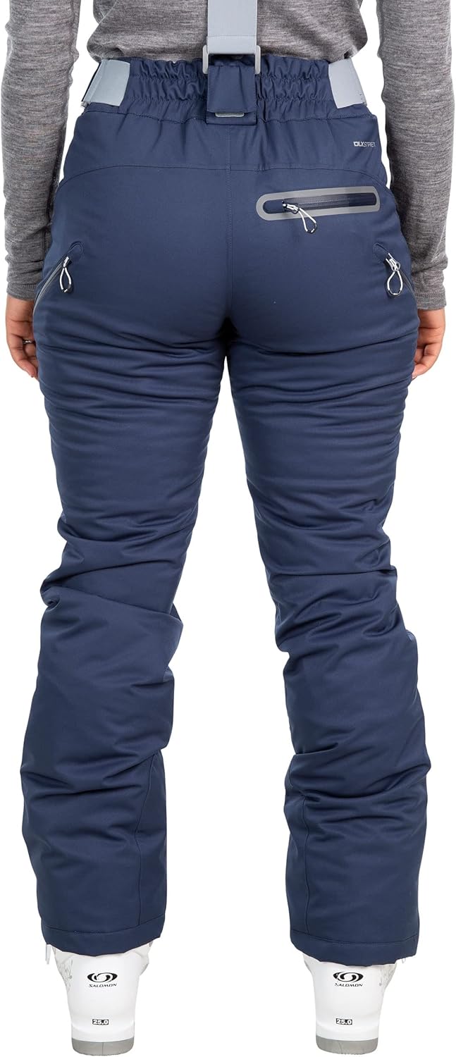 Trespass Damen wasserdichte Skihose mit Knöchelreissverschlüssen und abnehmbaren Hosenträgern Mariso