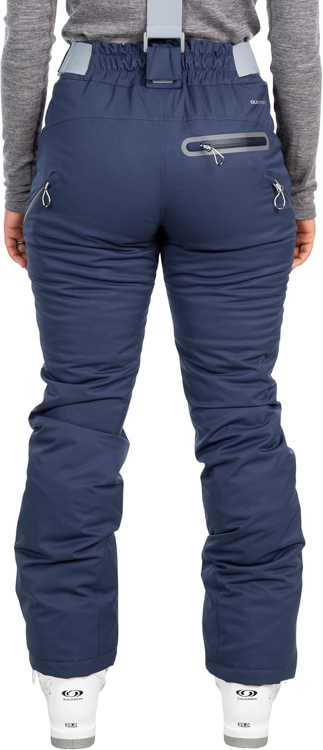 Trespass Damen wasserdichte Skihose mit Knöchelreissverschlüssen und abnehmbaren Hosenträgern Mariso