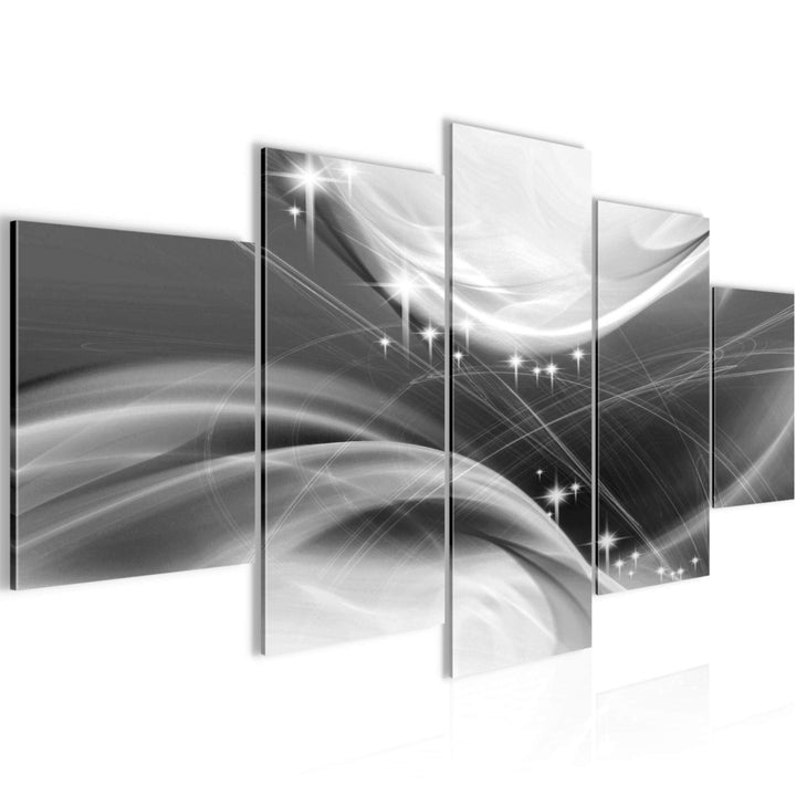 Runa Art Wandbilder Abstrakt 5 Teilig Bild auf Vlies Leinwand Deko Wohnzimmer Schlafzimmer Diamant S