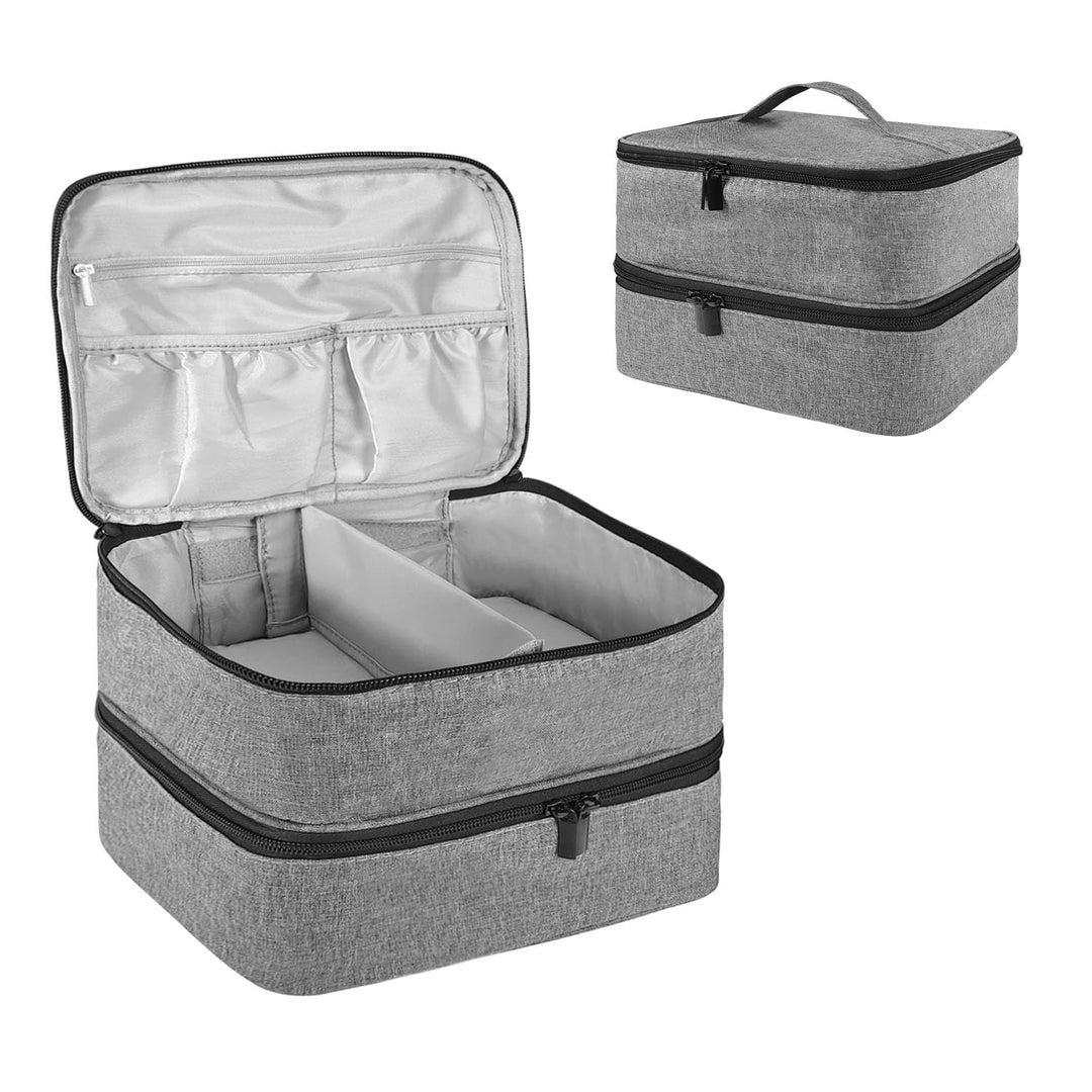Nagellack Organizer Tasche, Doppelschicht Nagellack Aufbewahrung Box, Organizer Koffer für Nageldesi