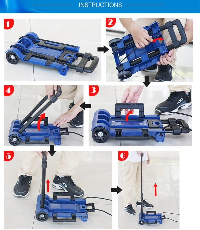 Sackkarre klappbar Aluminium Transport und Handkarre Transportkarre mit ausziehbarem Griff belastbar