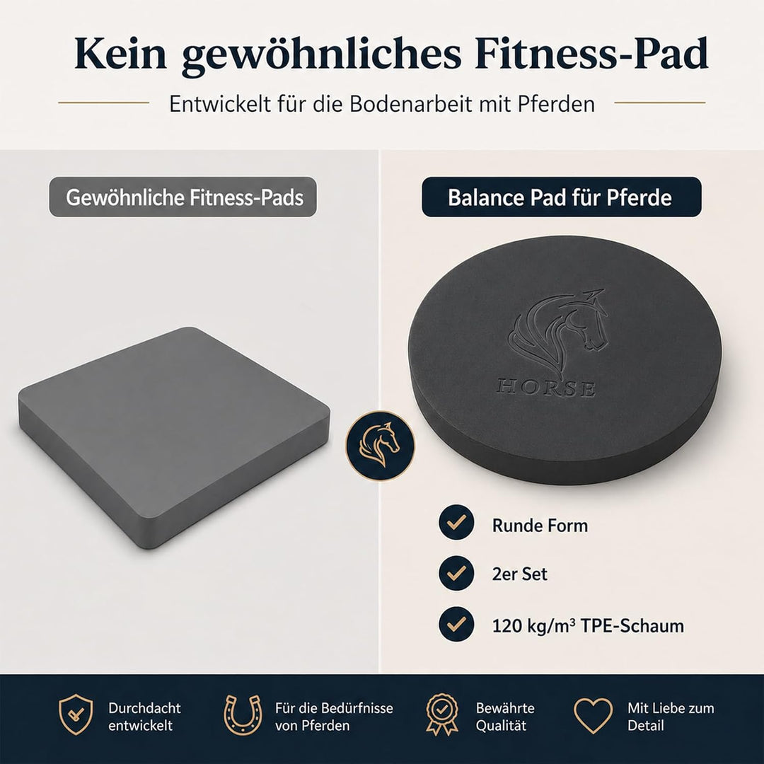 Jadive Balance Pad Pferd Trainingskissen Zubehör für Bodenarbeit Koordination Tiefenmuskulatur Pferd