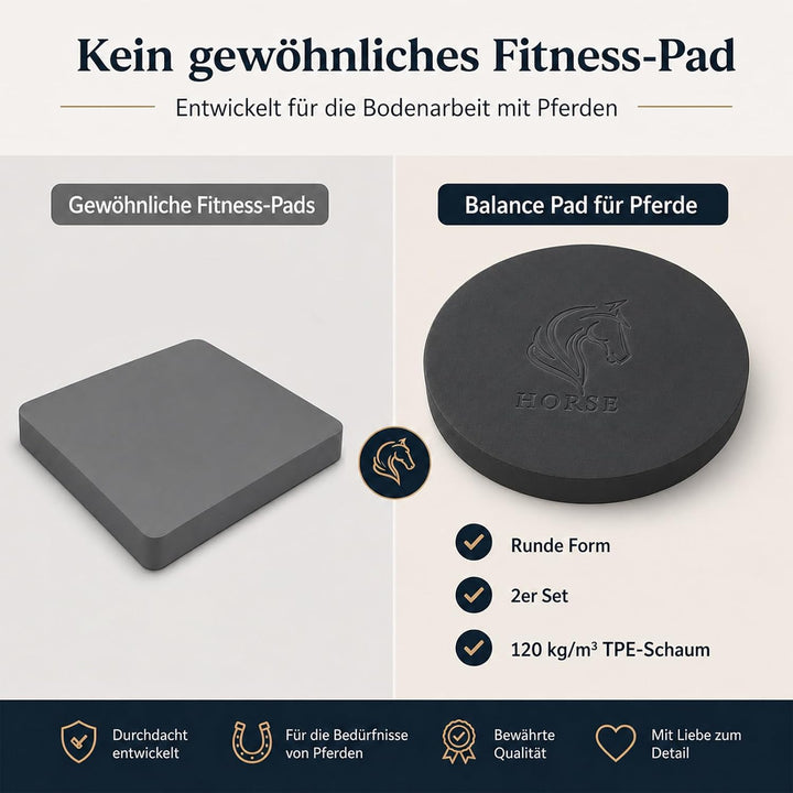 Jadive Balance Pad Pferd Trainingskissen Zubehör für Bodenarbeit Koordination Tiefenmuskulatur Pferd