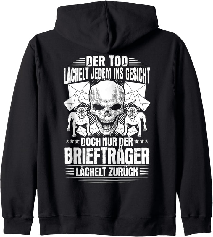 Briefträger Lächeln Postbote Zusteller Kapuzenjacke