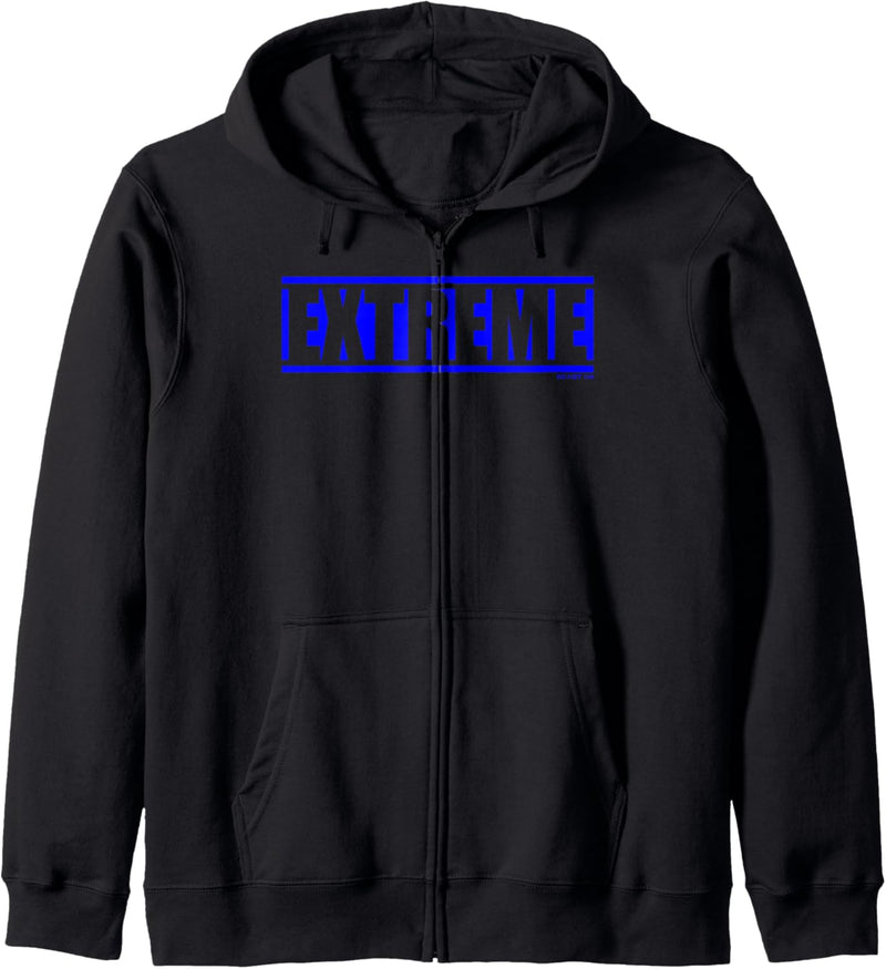 Extreme Blau Gym Fitness Workout Gym blaues Druck Motiv Kapuzenjacke