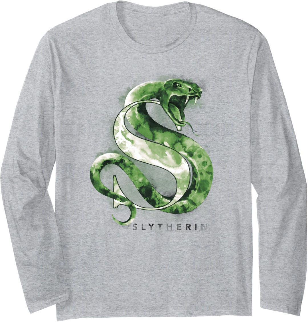 Harry Potter Slytherin Watercolor Langarmshirt
