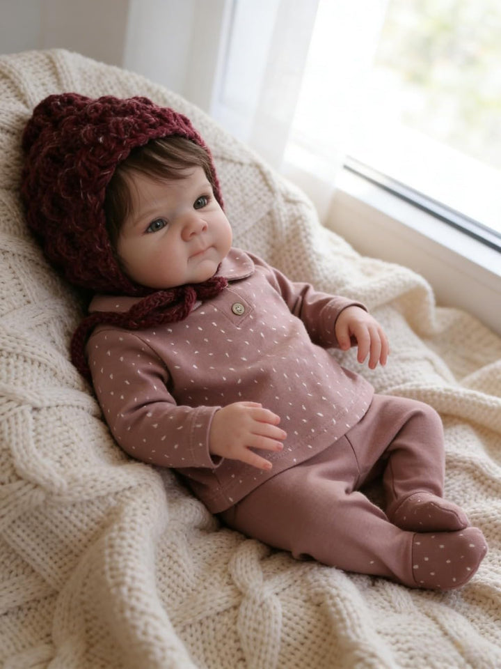 Zero pam lebensechte Silikon Reborn-Baby-Puppen Mädchen 45 cm realistische Neugeborene Babypuppen An