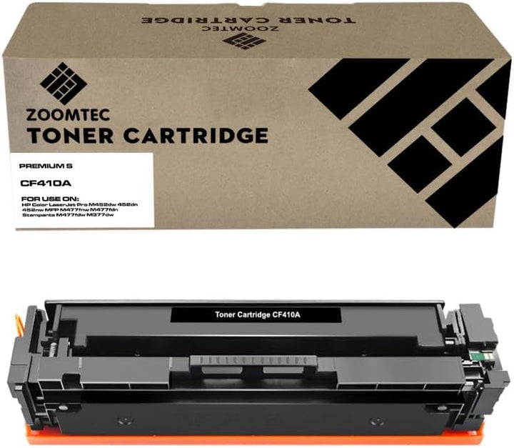 ZOOMTEC CF410A 410A Toner kompatibel für Color Laserjet Pro M452dn M452nw M452dw M377dw, MFP M477fdn