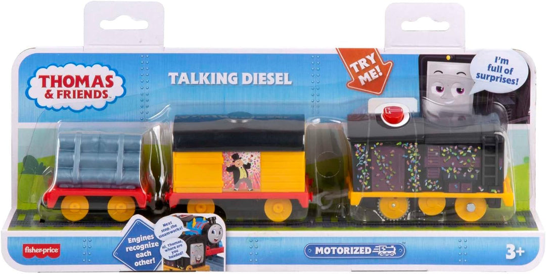 Thomas & Friends Sprechender Diesel-Spielzeugzug mit Geräuschen und Sätzen, UK-Englische Version, ba