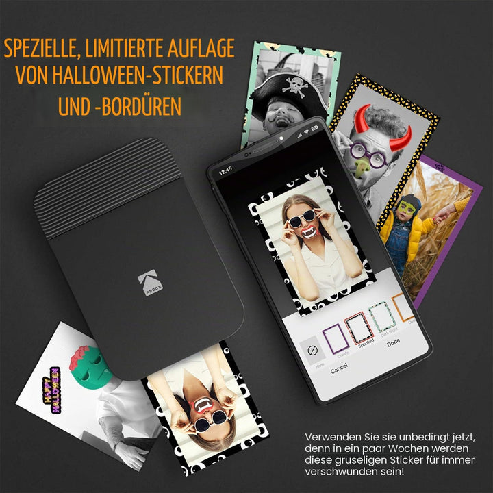 KODAK Smile Fotodrucker für Smartphone (IOS und Android) - Tintenloser Sofortdrucker, Bluetooth, 5 x