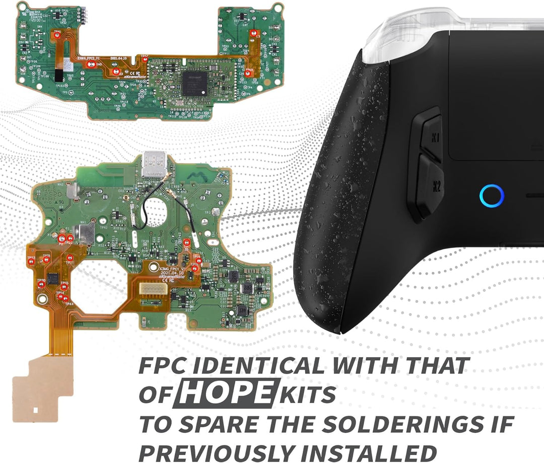 eXtremeRate Victor X Remap Kit für Xbox Series X/S Controller,6 Remap Profiles&Ergonomisches Rücken