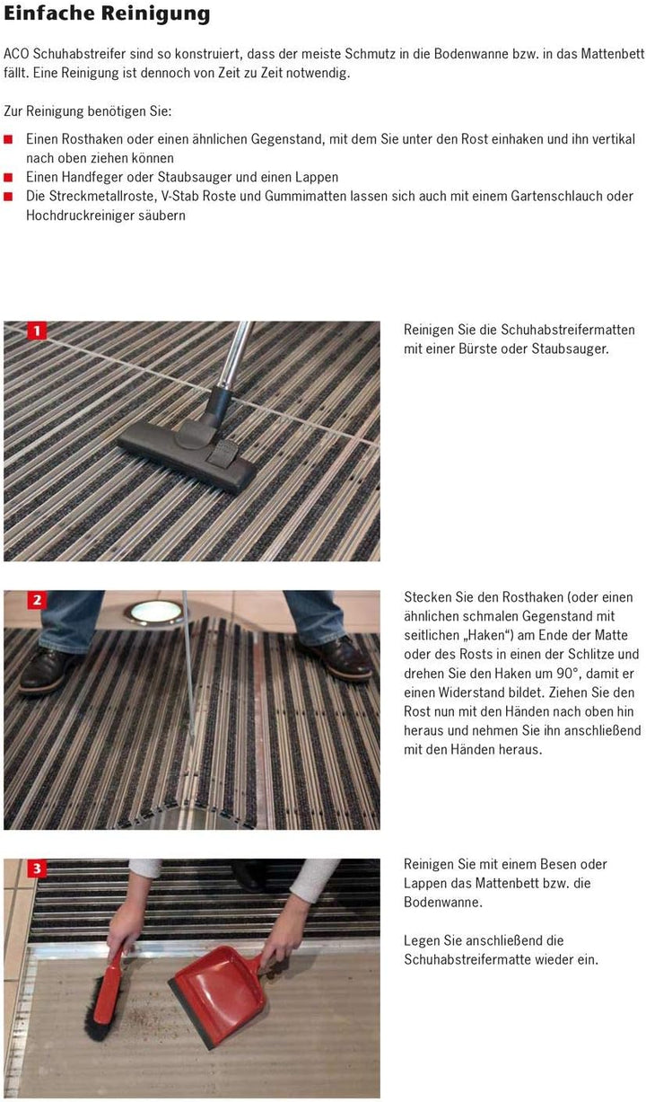 ACO Self® Vario Schuhabstreifer - Gummi Schwarz 100 cm x 50 cm (B x H), 100 cm x 50 cm (B x H)