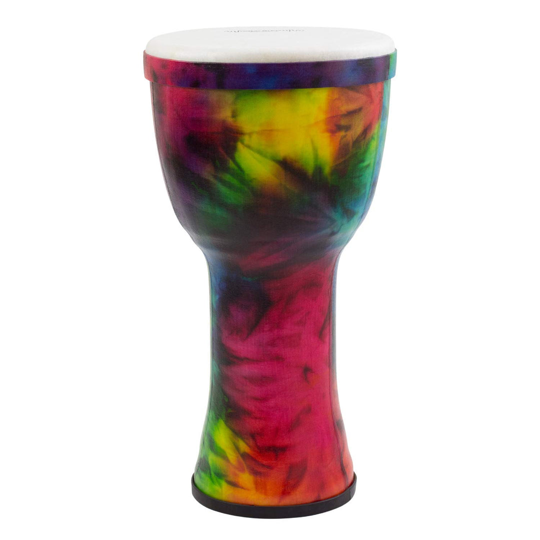 World Rhythm Djembe aus PVC, 20,3 cm, regenbogenfarben Regenbogen 8 Zoll Synthetisch vorgeformt, Reg